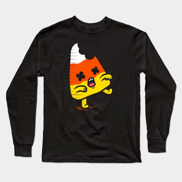 Zombie Candy Corn Long Sleeve T-Shirt by krisren28